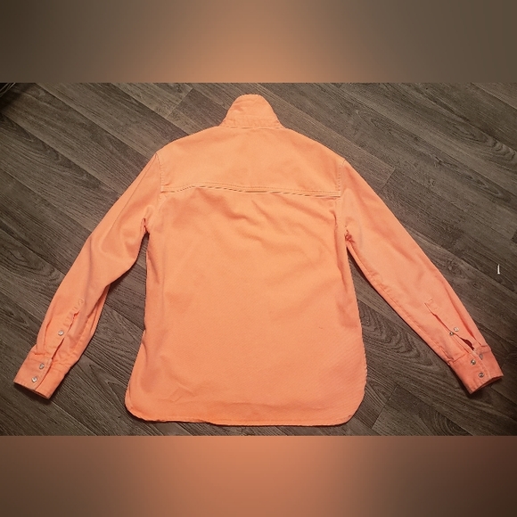 NWT'S PALM ANGEL'S🌴 Sherbert Orange🍊100% Cotton Shacket | Size XSMALL - Picture 10 of 16